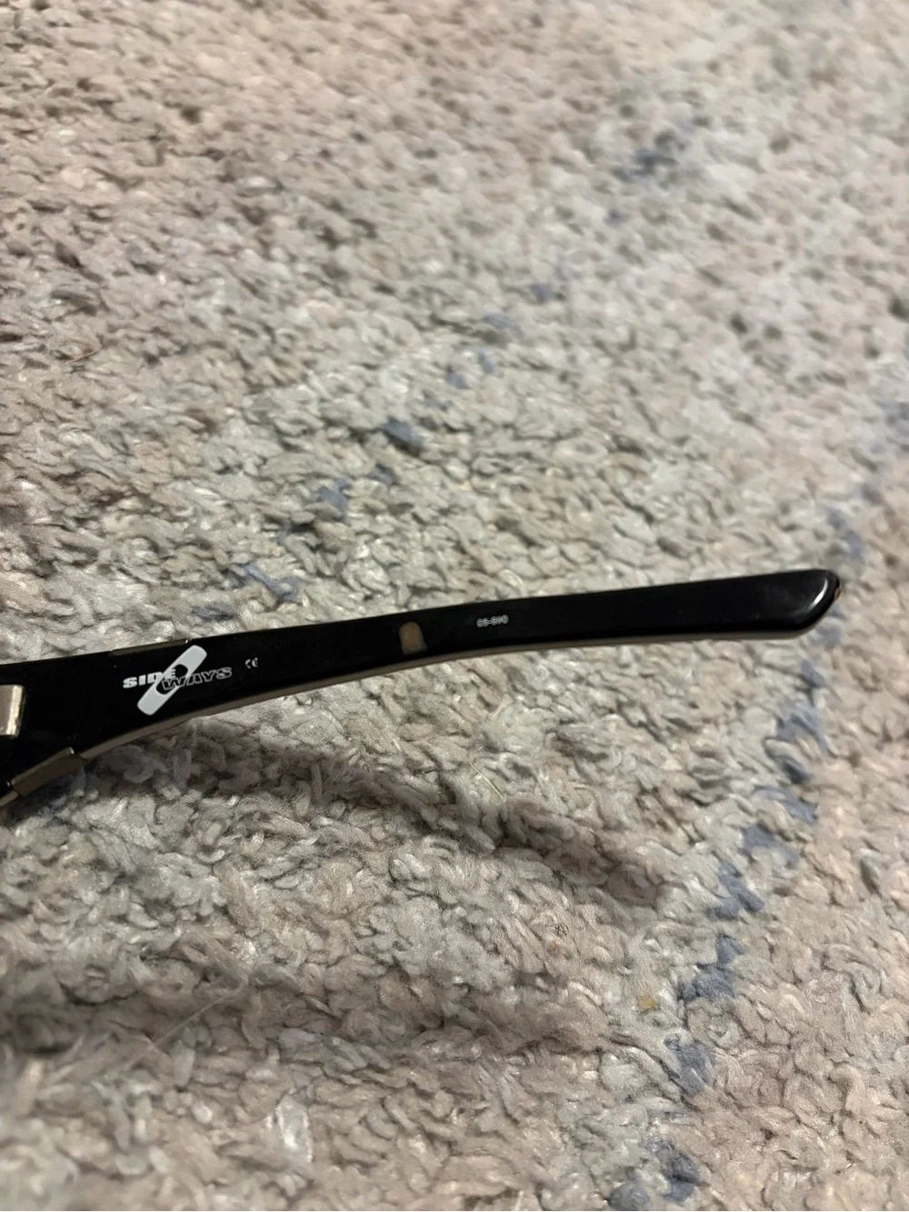 Oakley Sideways Sunglasses Brick Red White Trim Grey Lens 03-510 Case Bag